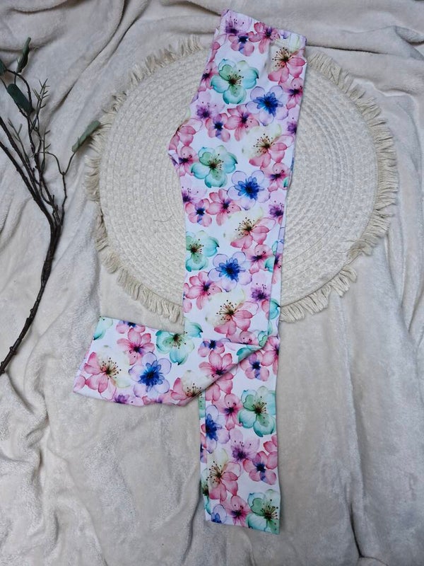 Legging 116 multicolor flowers