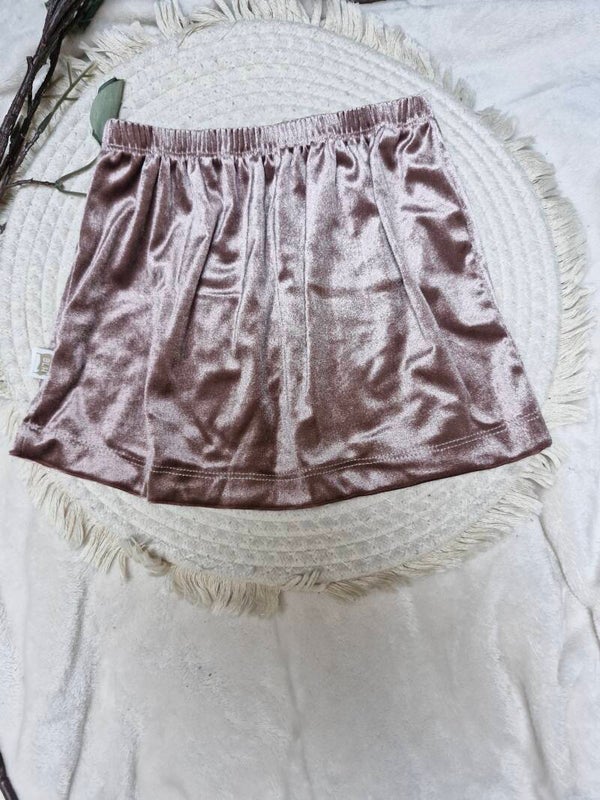 Rokje 92 velours oud roze