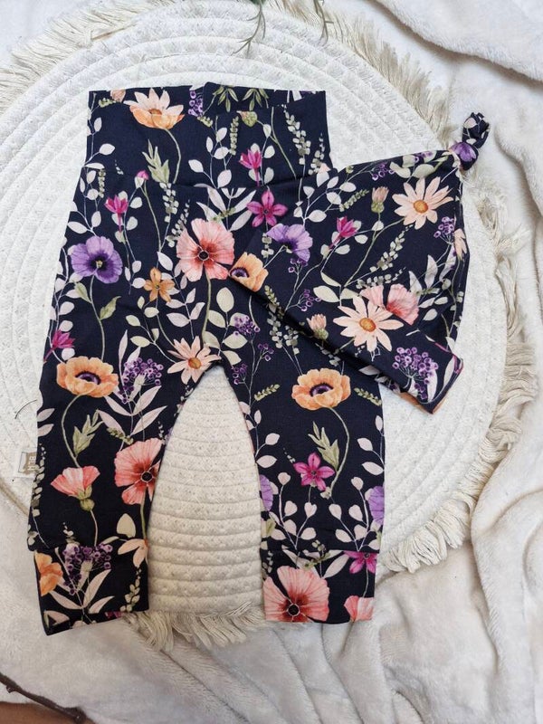 Setje 56 dark floral