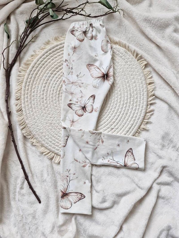Legging 104 butterflies beige