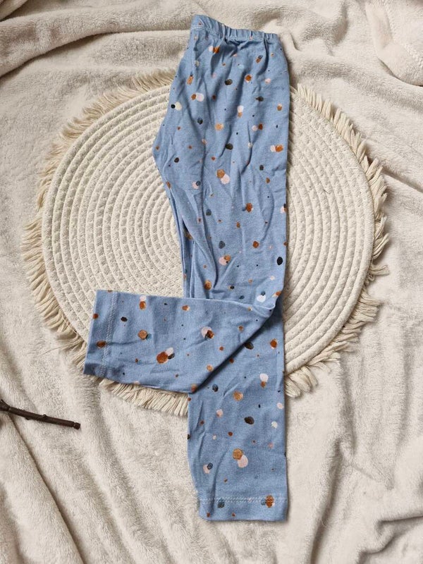 Legging blauw stipjes