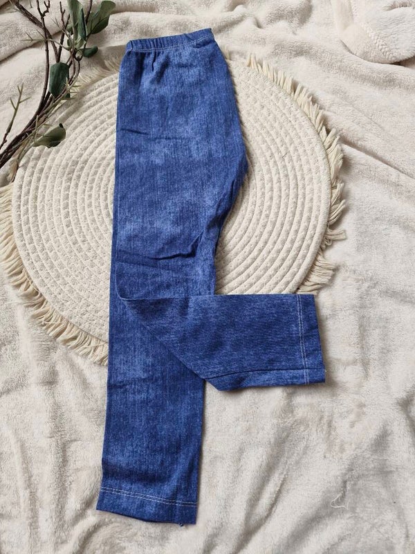 Legging 104 jeanslook blauw