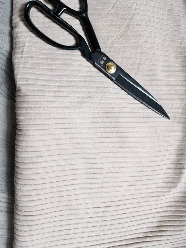 Brede rib tricot 2mx1.2m beige/licht taupe