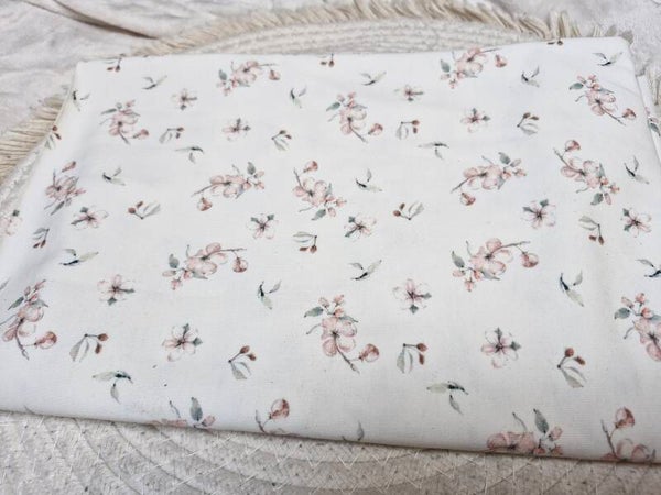 Coupon katoen tricot kersenbloesem
