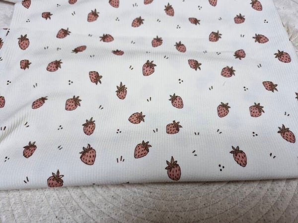 Coupon 50cm rib aardbeitjes