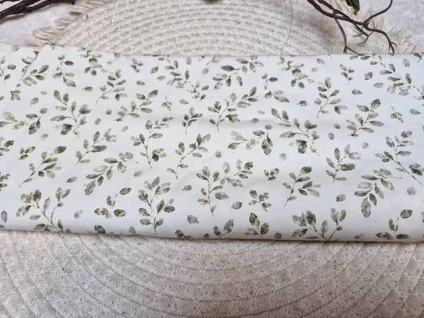 Coupon katoen 50cmx140cm groen takjes