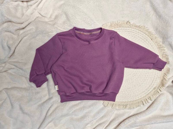 Vintage sweater oud lila 86