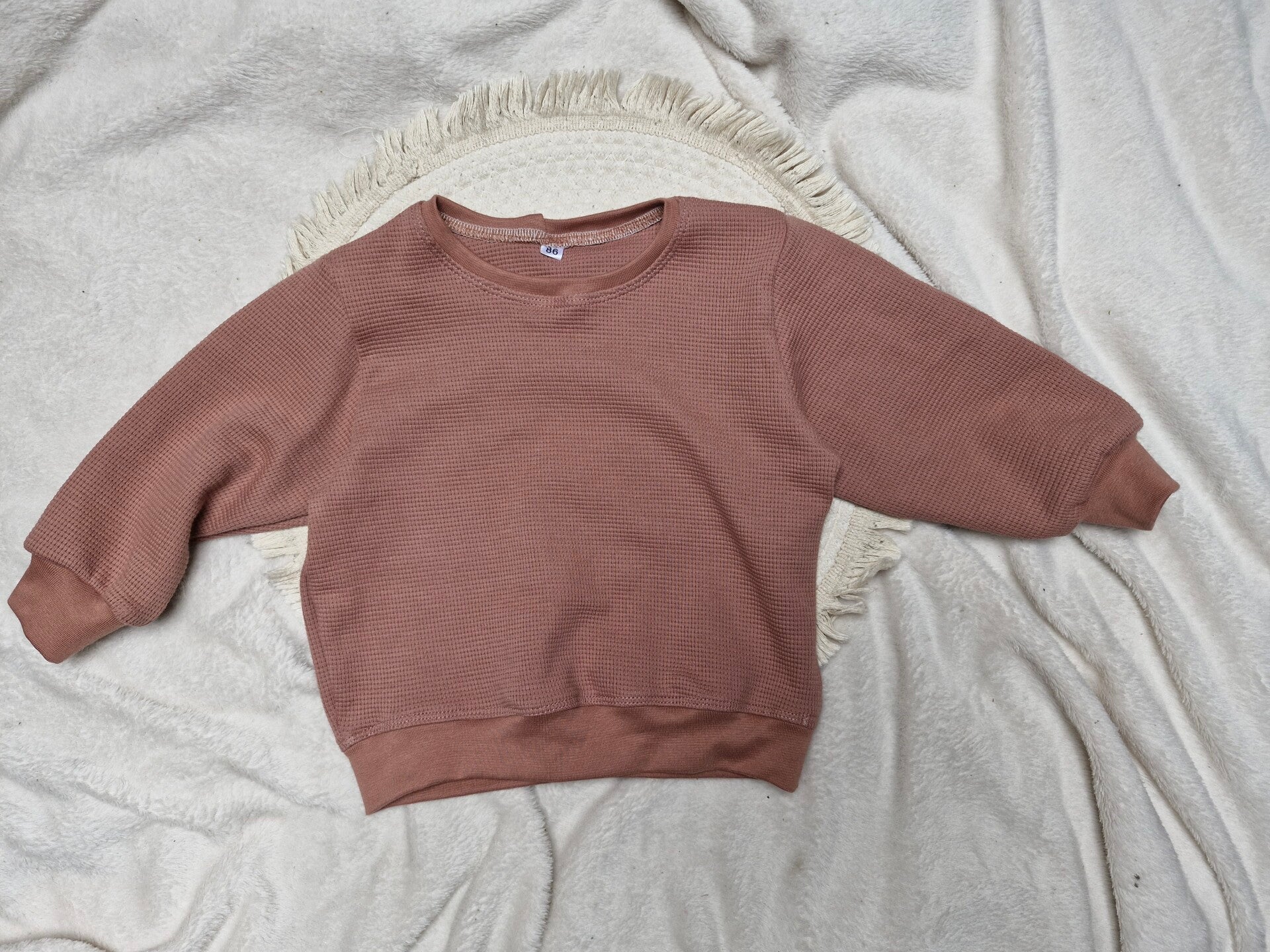 Vintage sweater wafel tricot