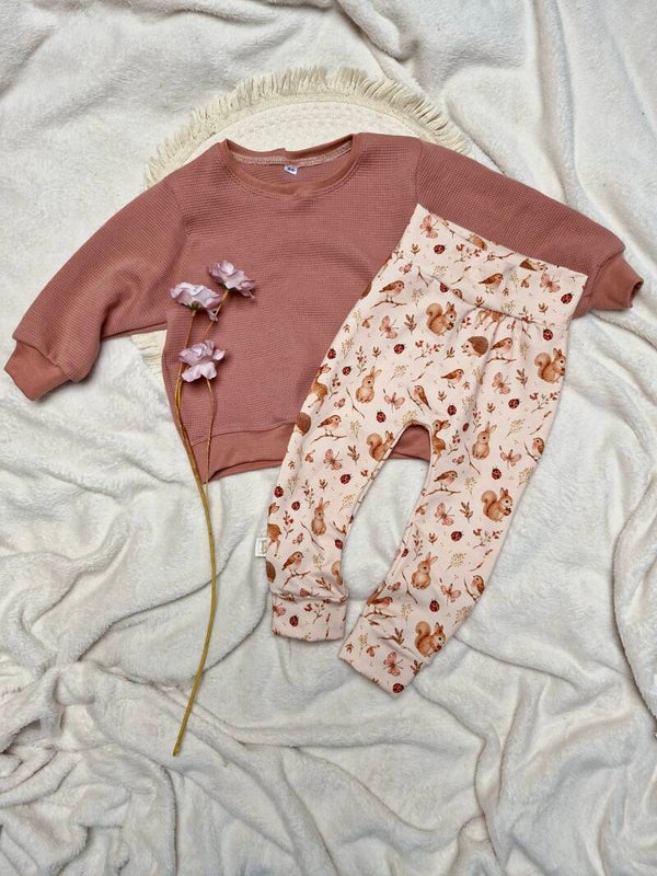 Vintage sweater klei roze 86
