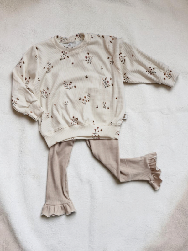 Legging licht beige ruffle 92