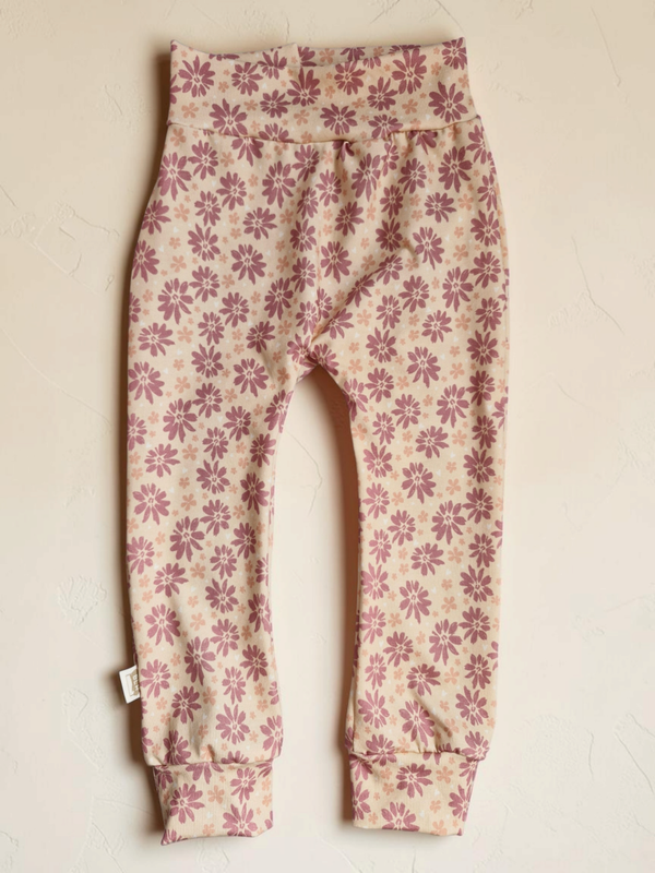 Harembroekje 92 lila roze bloemenprint