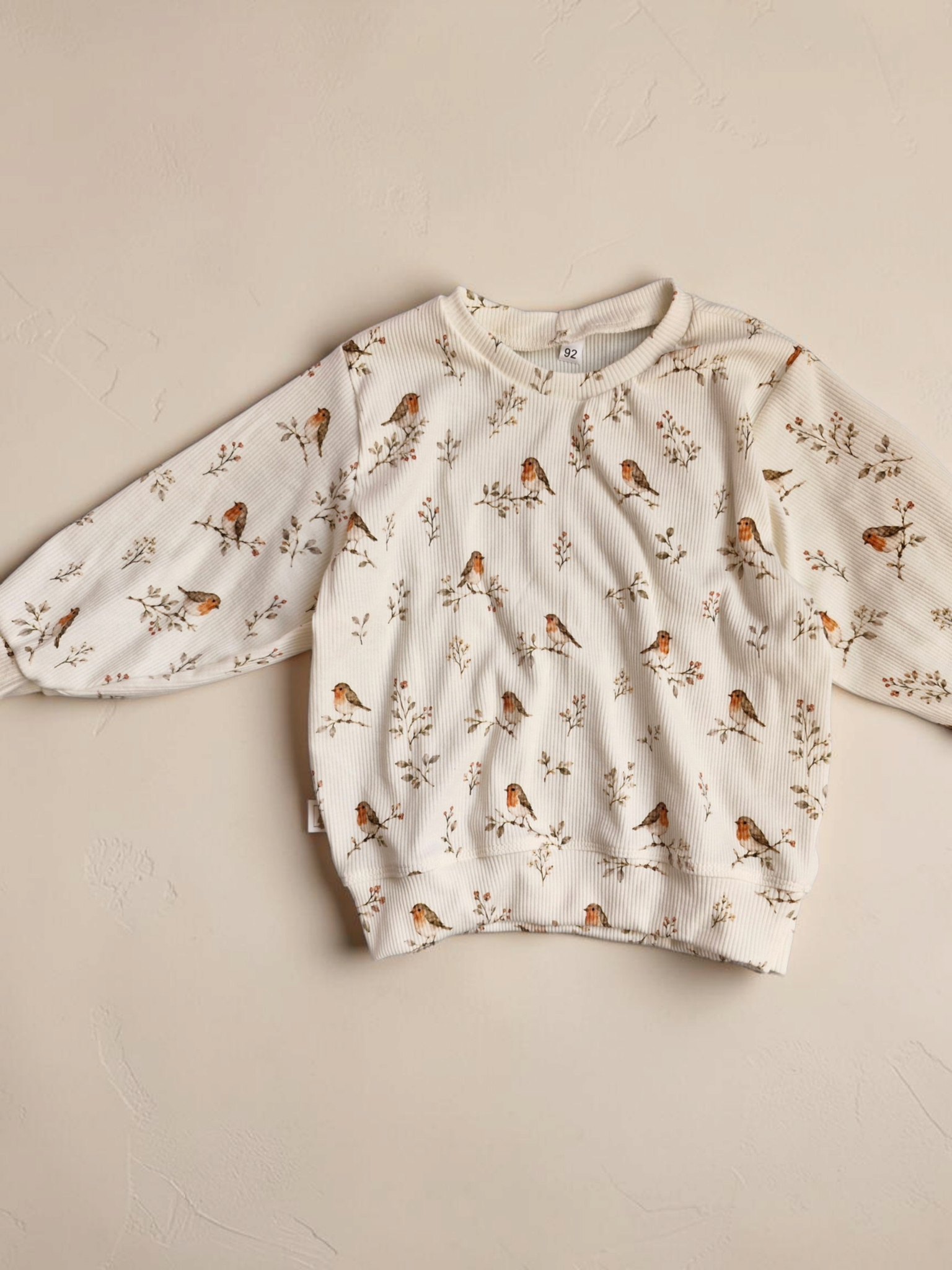 Vintage sweater 92 vogeltjes