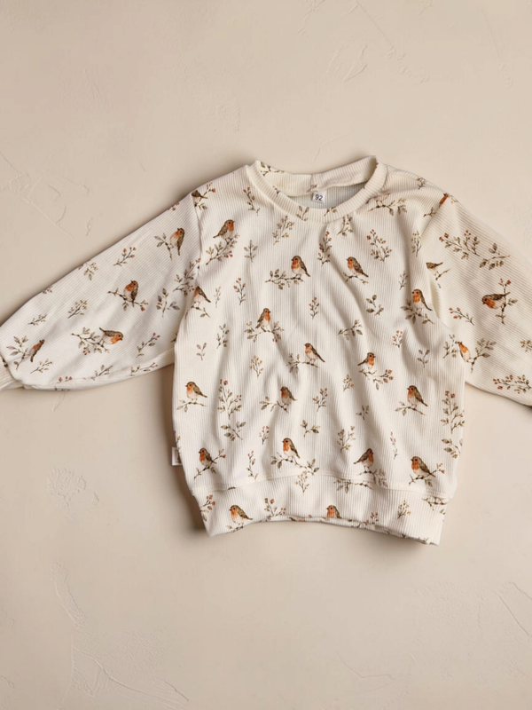 Vintage sweater 92 vogeltjes