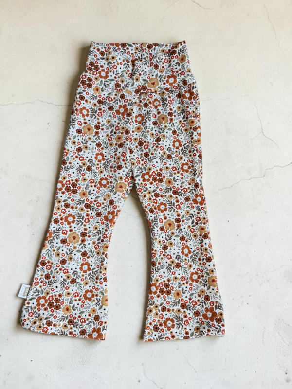 Flare 86 bloemenprint brique