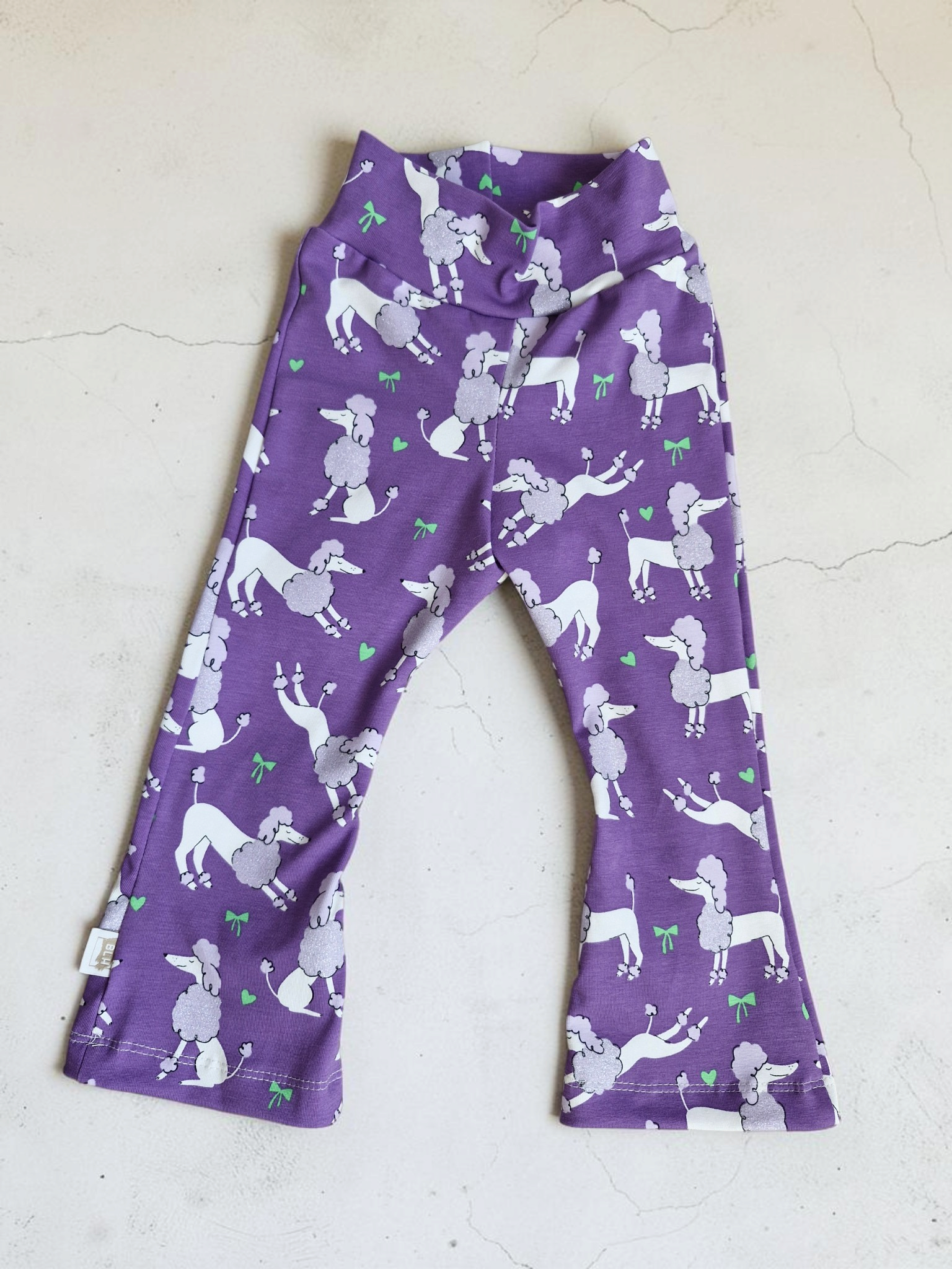 Flare 86 lila poedels met glitter