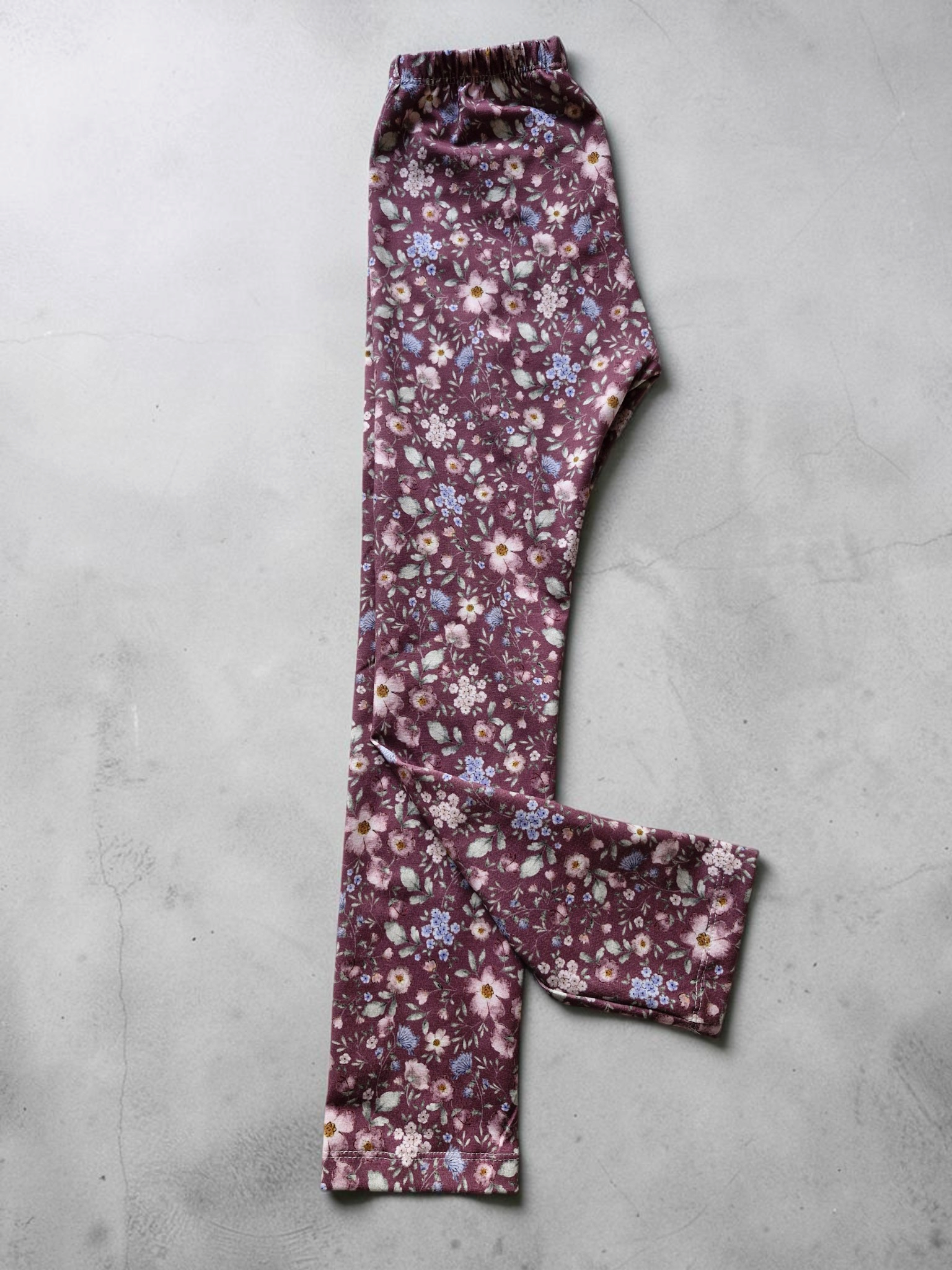 Legging 116 flowers mauve