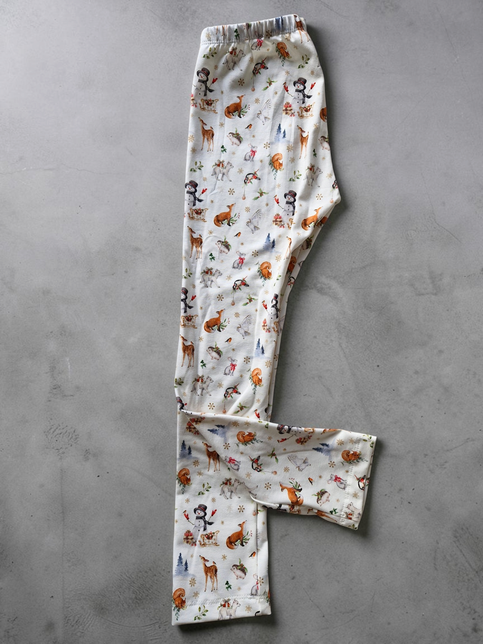 Legging met kerstprintje 116