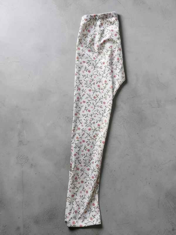 Legging 116 mini bloemenprint met takjes