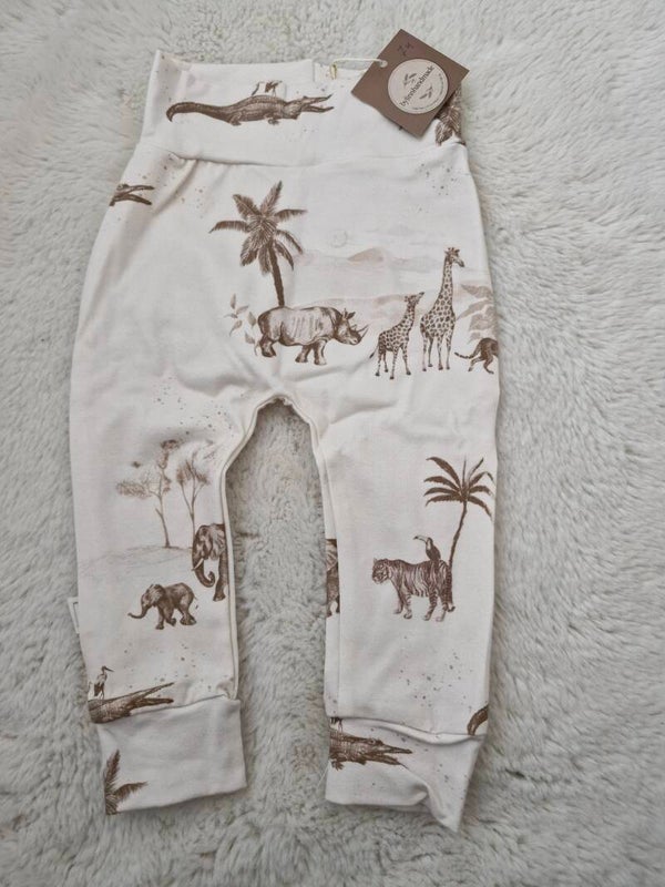 Broekje 74 jungle taupe