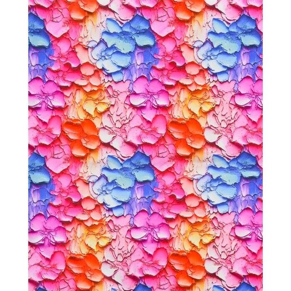 Legging of flare painted flowers