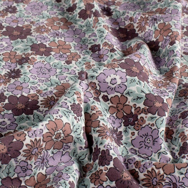 Maatje 110tm128 lila/mauve flowers
