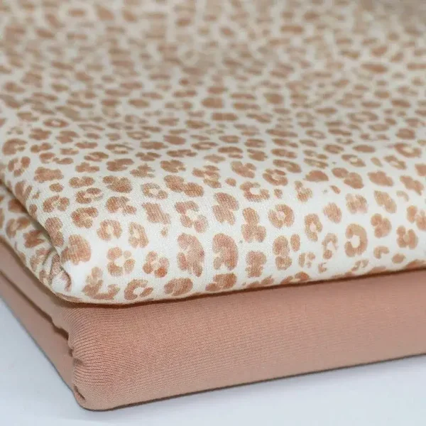 Harembroekje panter beige mini