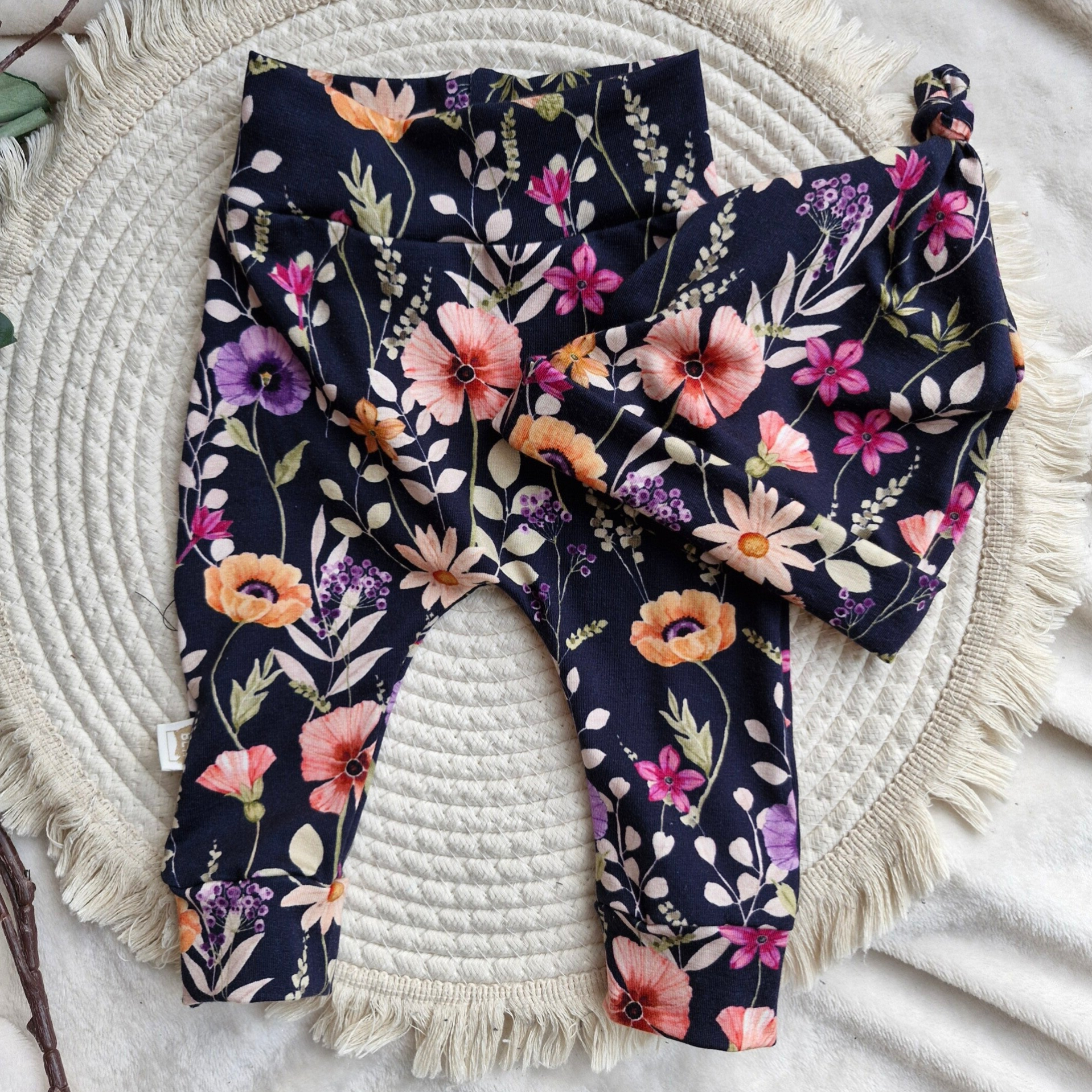 Babyset floral dark