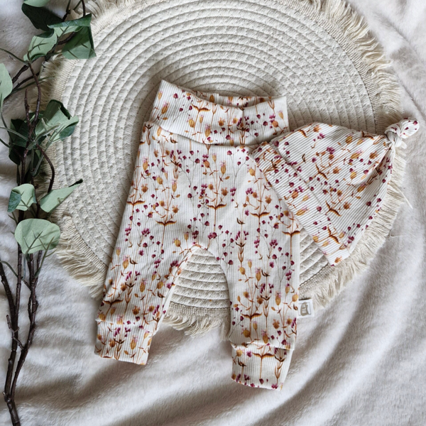 Babyset floral framboos