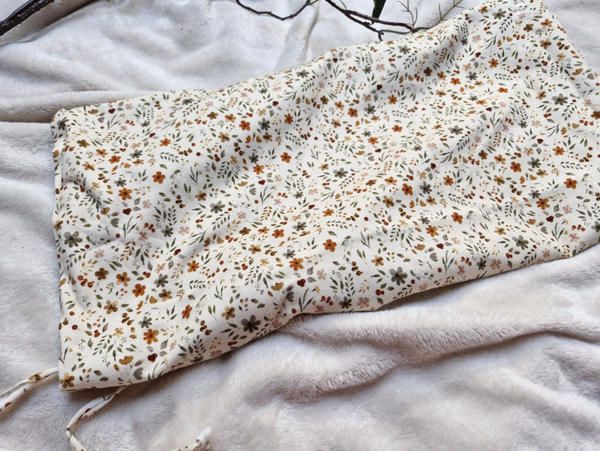 Coupon 60cm katoenen tricot  bloemenprint