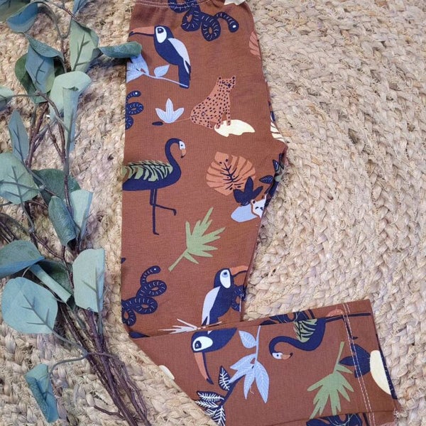 Legging 104 jungle life brown