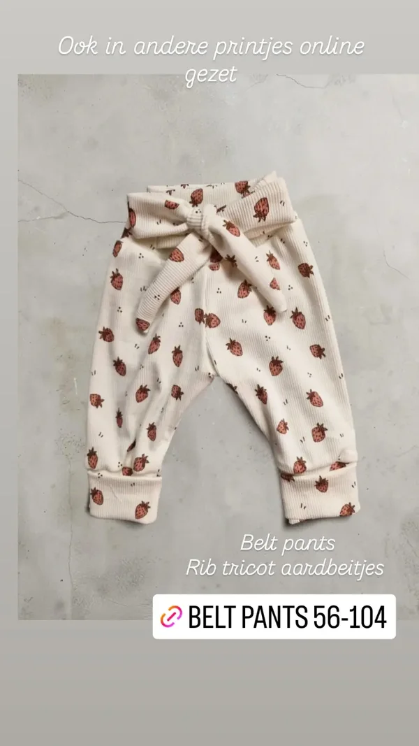 Belt pants 62 aardbeitjes