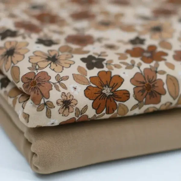 Broekje Bloemenprint bruin