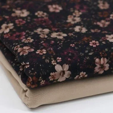 Harembroekje donkere bloemenprint