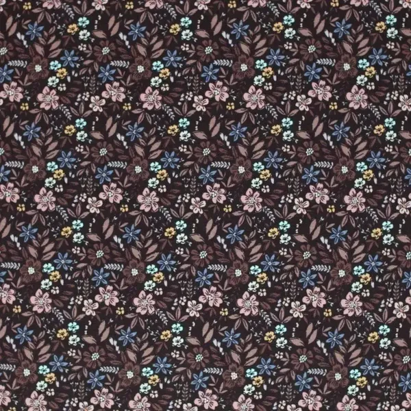 Bandana slab Gemengde bloemen bruin