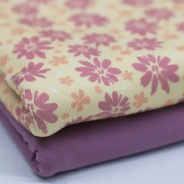 Broekje lila bloemenprint