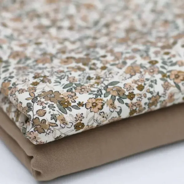 legging trendy bloemen cacao