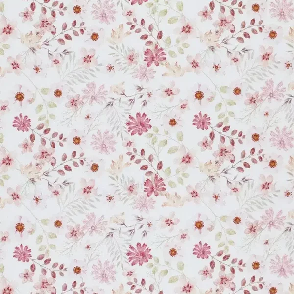 Knoopmutsje pink floral