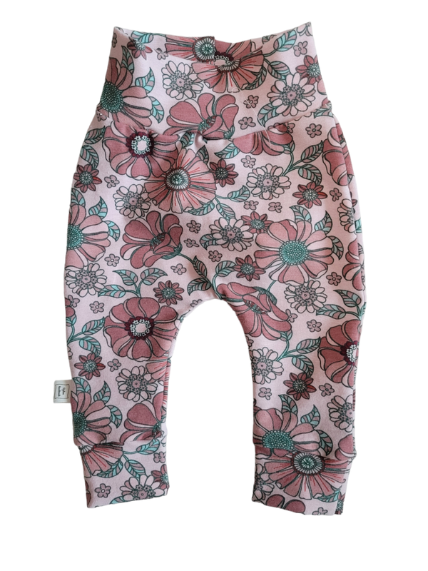 Setje big flower pink