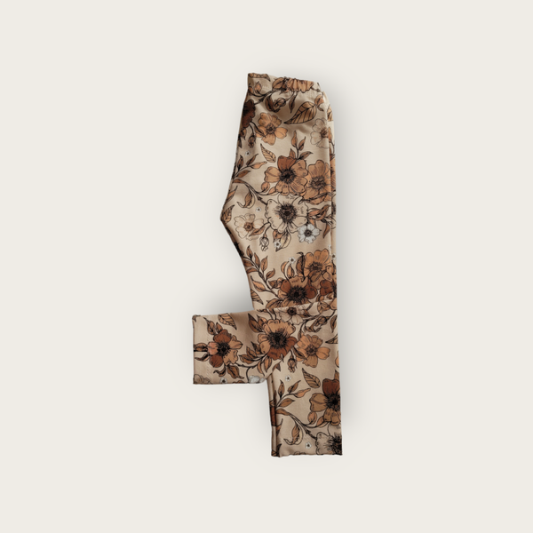 Legging bloem cacao