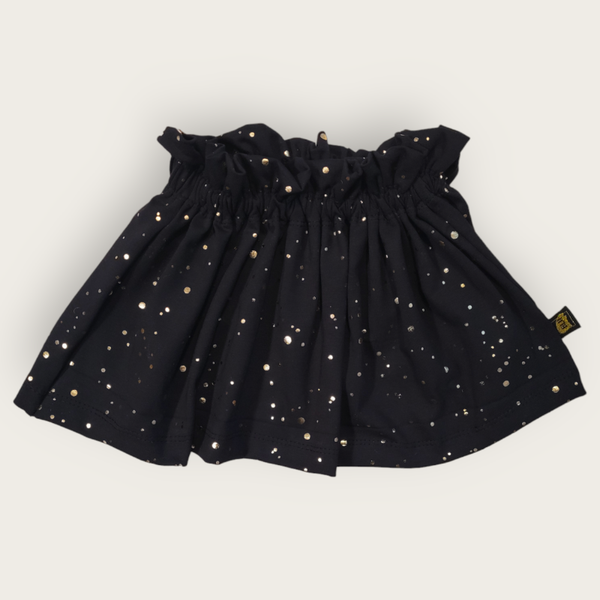 Paperbag rokje golden foil dots