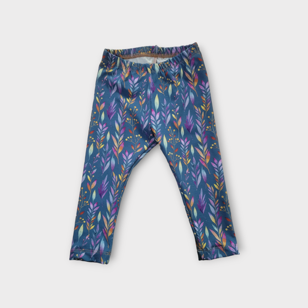 Broekje/legging flowers blue