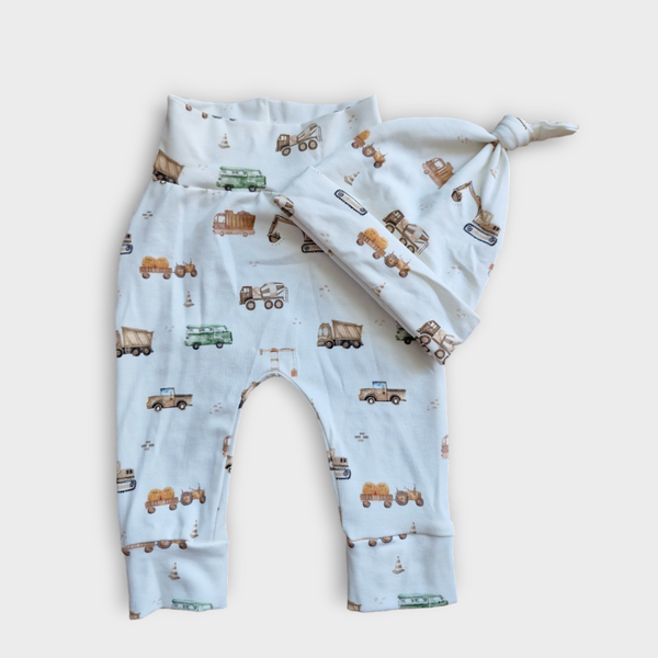 Broekje bouwvoertuigen