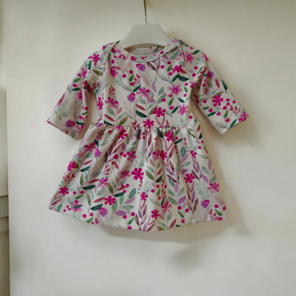 Babyjurkje mt 62 floral pink dark