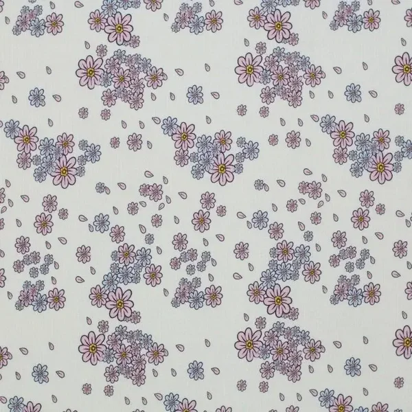 Rimpelrokje lila bloemenprint