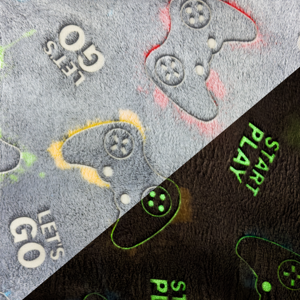 Welness fleece glow in the dark gamecontroller