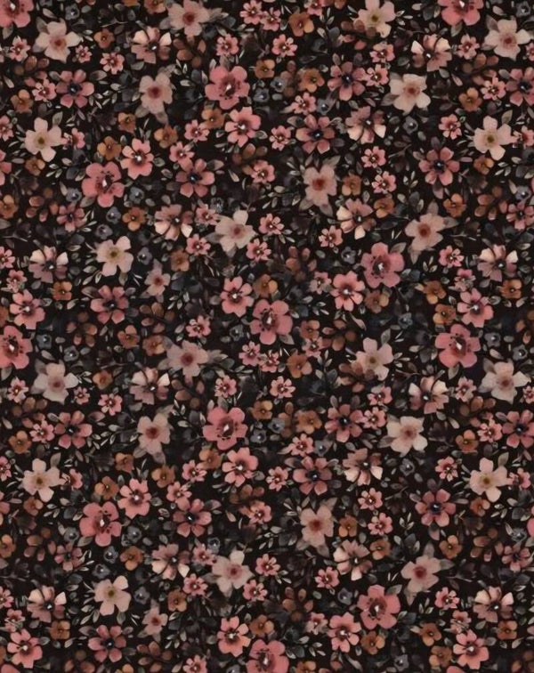 Harembroekje Bloemenprint bruin