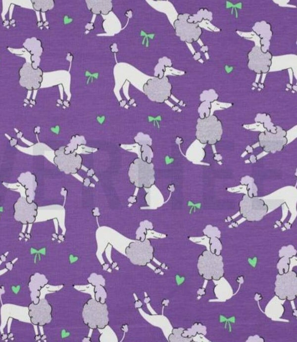 Harembroekje poodles paars
