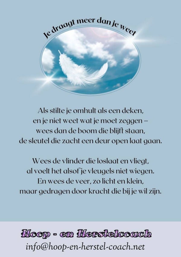 Je draagt meer dan je weet