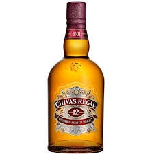 BOTELLA WHISKY CHIVAS 12 AÑOS