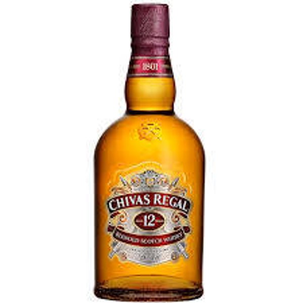 BOTELLA WHISKY CHIVAS 12 AÑOS